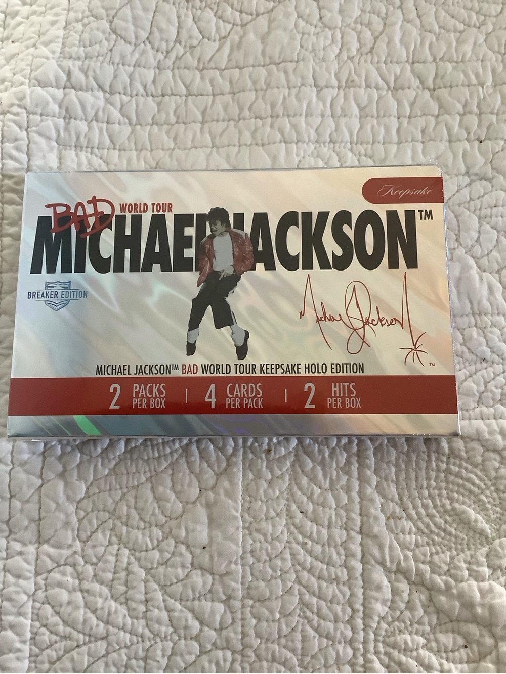 Michael Jackson Keepsake Official BAD WORLD Tour BREAKER Edition